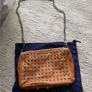Rebecca Minkoff Tan Studded Shoulder Bag